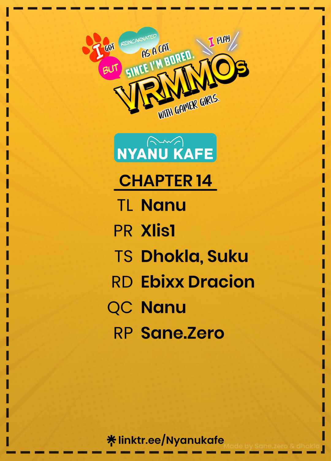 Page 1 Chapter 14 Neko ni Tenseishita kedo Hima nano de Geema Joshi to Issho ni VRMMO wo suru