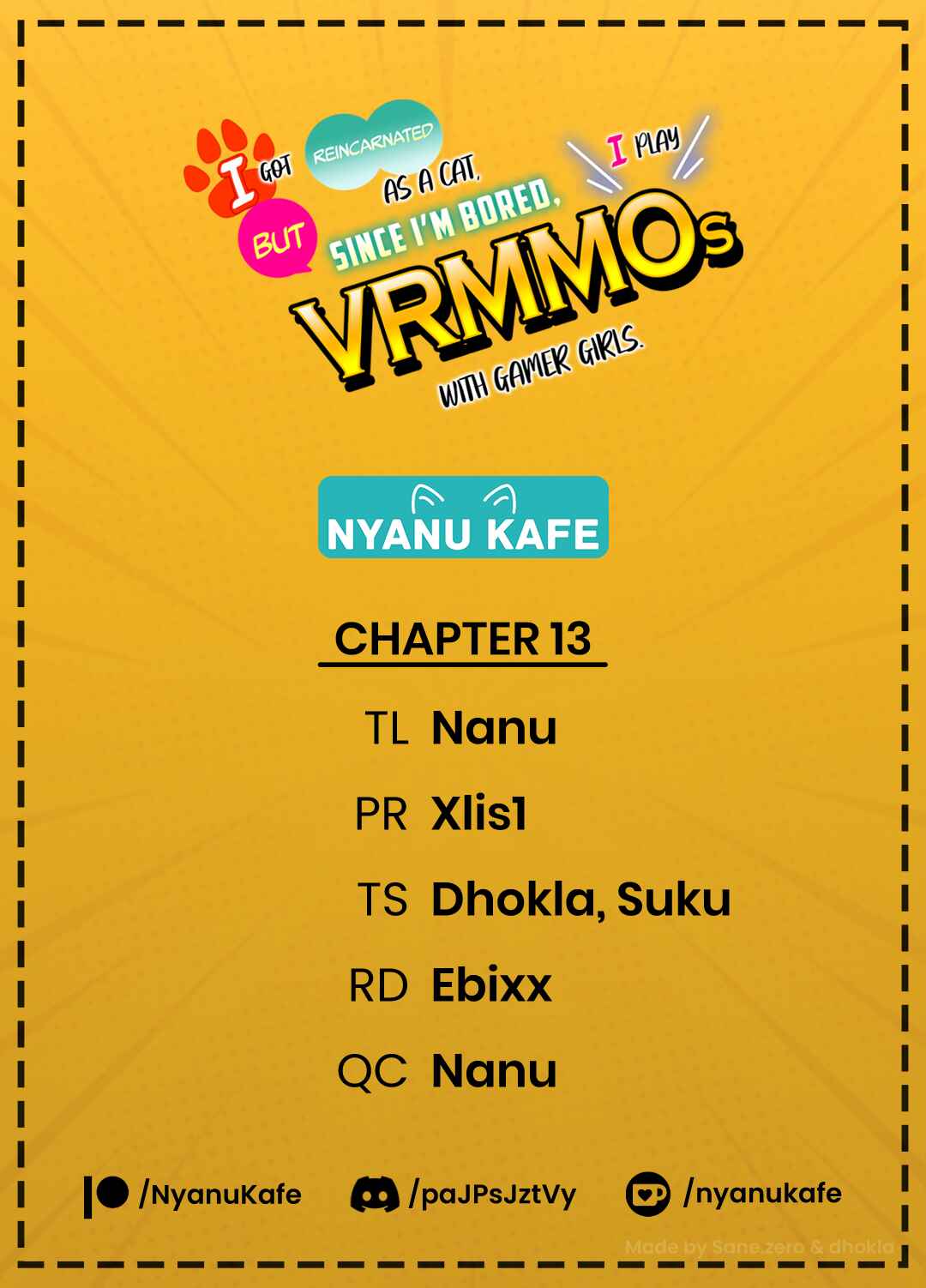 Page 1 Chapter 13 Neko ni Tenseishita kedo Hima nano de Geema Joshi to Issho ni VRMMO wo suru