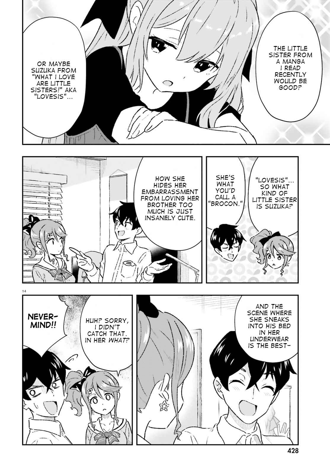 Page 14 Chapter 2 Suki Sugiru Kara Kanojo Ijou no, Imouto Toshite Aishite Kudasai