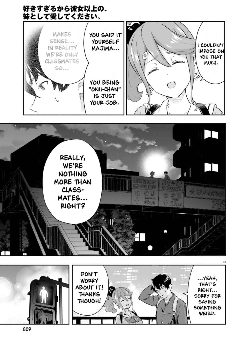 Page 23 Chapter 7 Suki Sugiru Kara Kanojo Ijou no, Imouto Toshite Aishite Kudasai