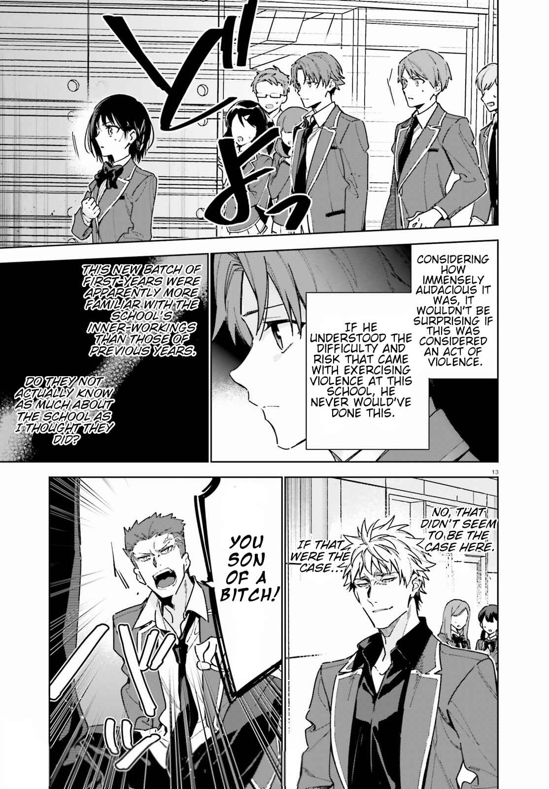 Page 13 Chapter 3 Youkoso Jitsuryoku Shijou Shugi no Kyoushitsu e: 2-nensei-hen
