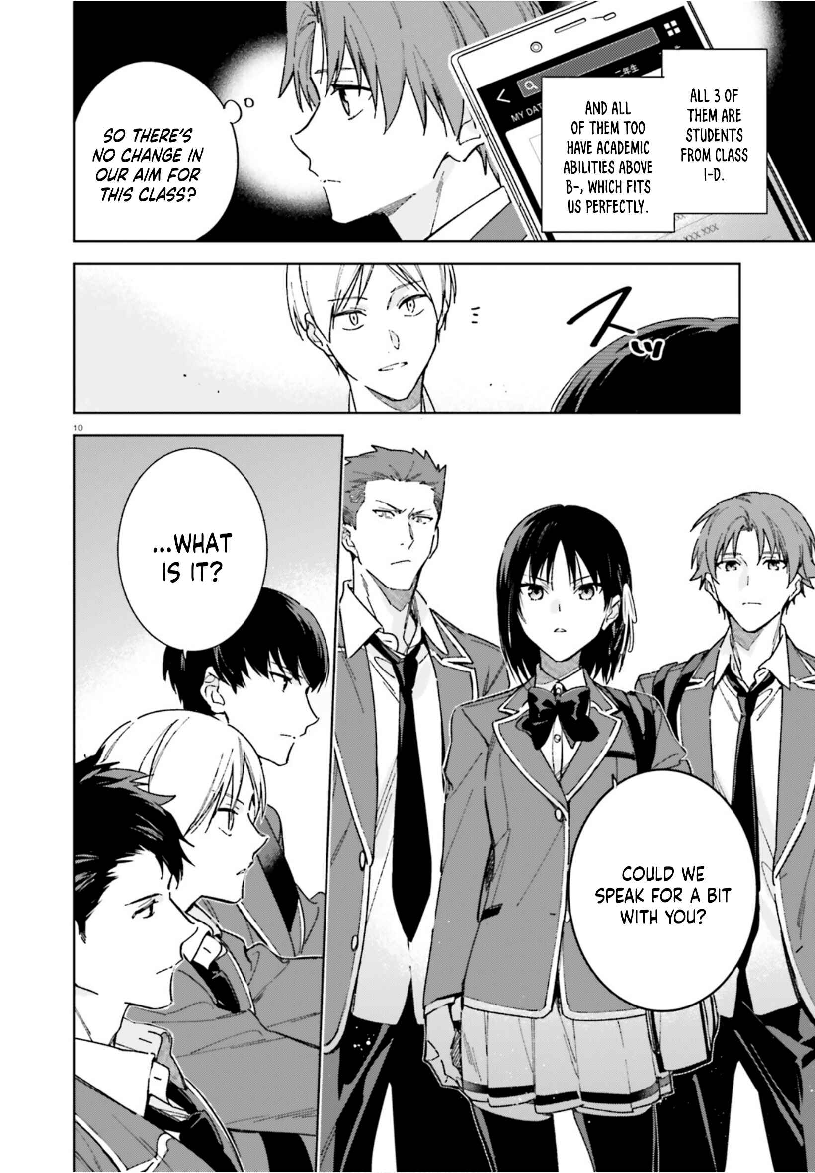 Page 11 Chapter 4 Youkoso Jitsuryoku Shijou Shugi no Kyoushitsu e: 2-nensei-hen