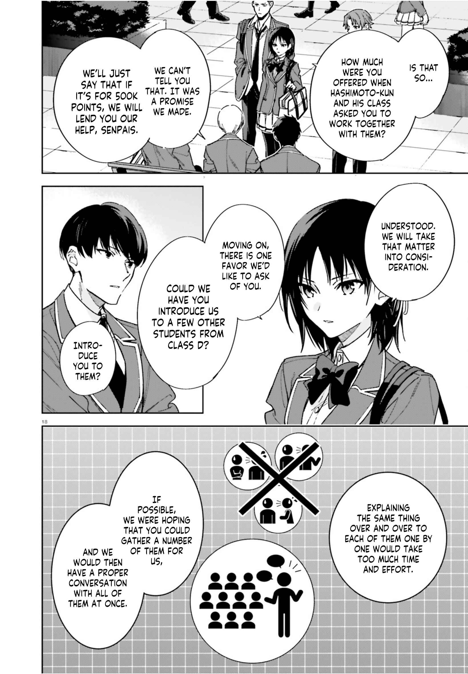 Page 19 Chapter 4 Youkoso Jitsuryoku Shijou Shugi no Kyoushitsu e: 2-nensei-hen