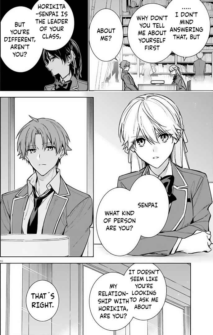 Page 16 Chapter 11 Youkoso Jitsuryoku Shijou Shugi no Kyoushitsu e: 2-nensei-hen