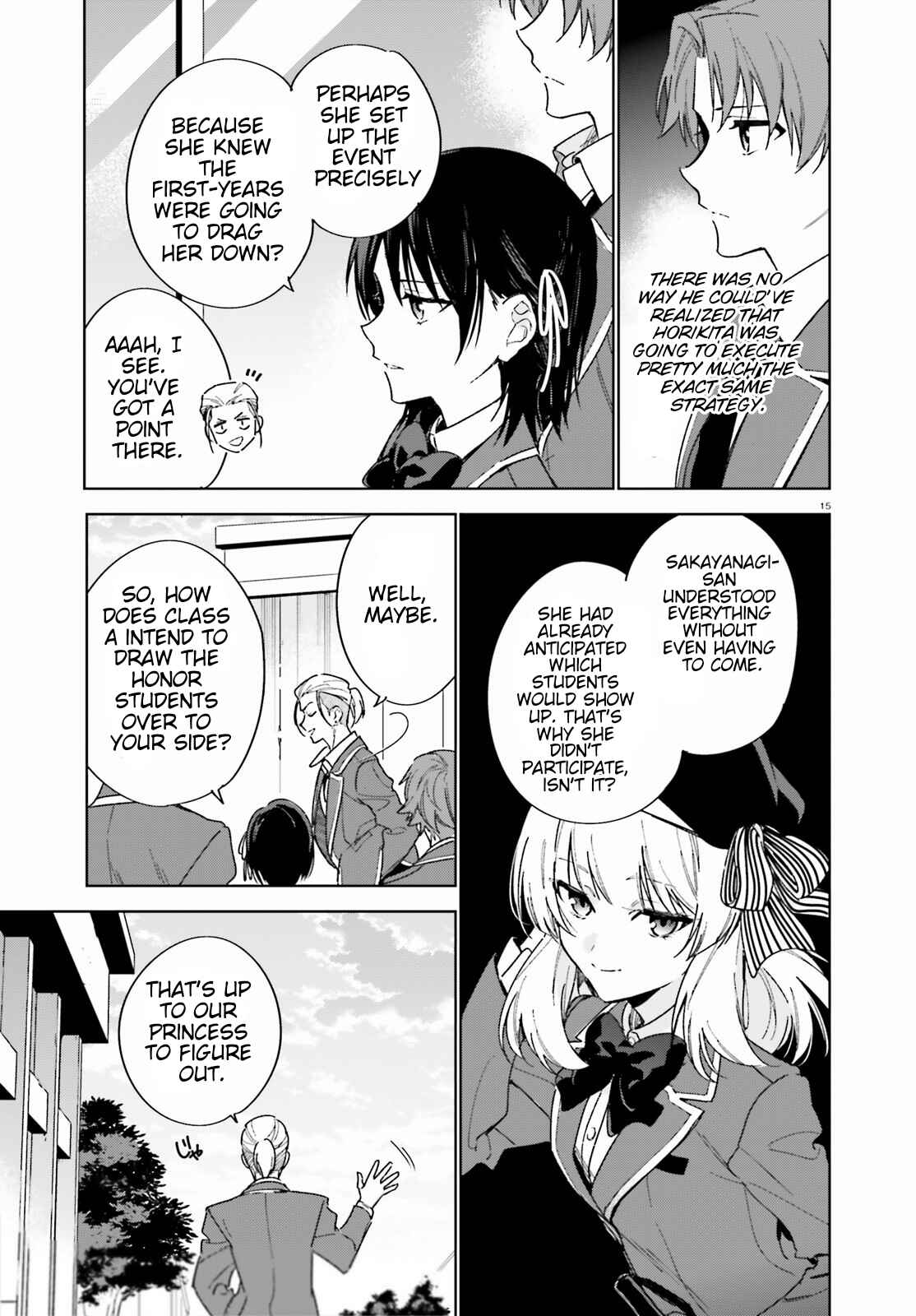 Page 15 Chapter 2 Youkoso Jitsuryoku Shijou Shugi no Kyoushitsu e: 2-nensei-hen