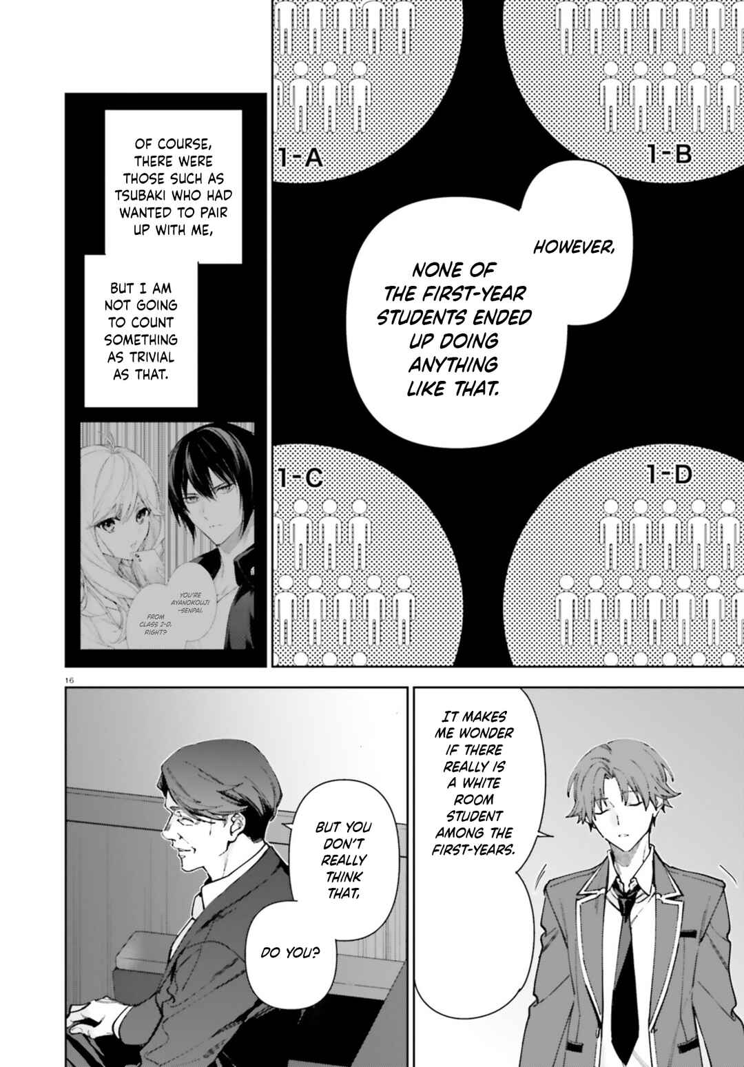 Page 16 Chapter 19 Youkoso Jitsuryoku Shijou Shugi no Kyoushitsu e: 2-nensei-hen