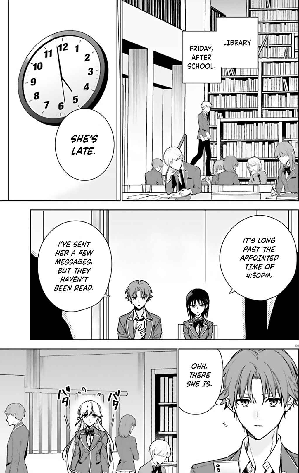 Page 9 Chapter 10 Youkoso Jitsuryoku Shijou Shugi no Kyoushitsu e: 2-nensei-hen
