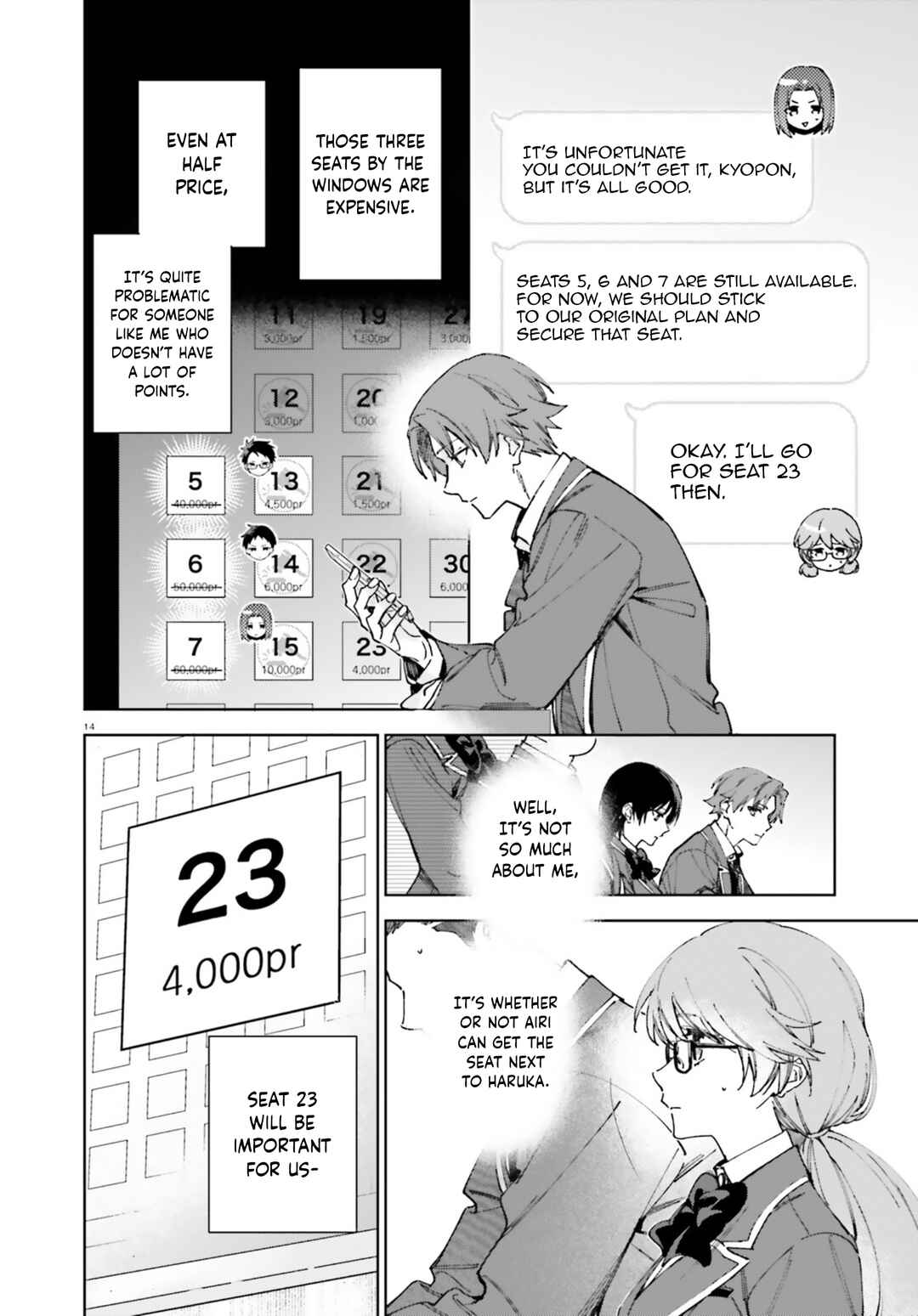 Page 14 Chapter 19.70 Youkoso Jitsuryoku Shijou Shugi no Kyoushitsu e: 2-nensei-hen