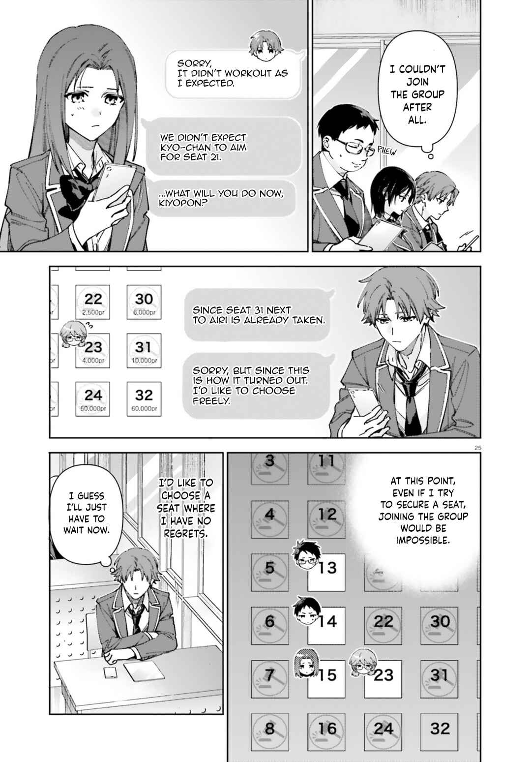 Page 25 Chapter 19.70 Youkoso Jitsuryoku Shijou Shugi no Kyoushitsu e: 2-nensei-hen