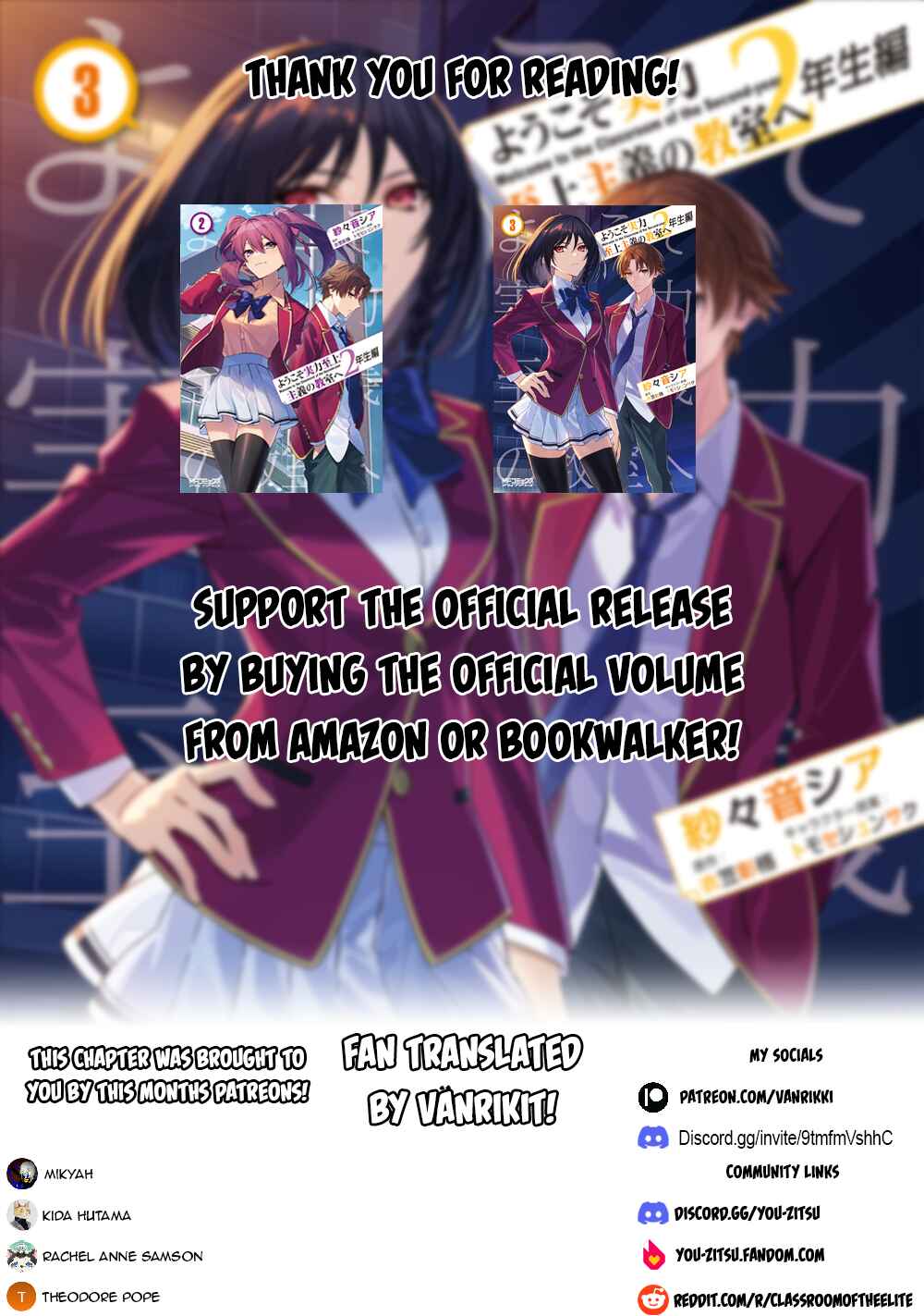 Page 32 Chapter 19.70 Youkoso Jitsuryoku Shijou Shugi no Kyoushitsu e: 2-nensei-hen