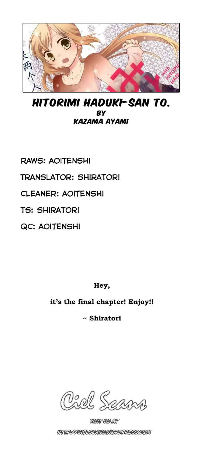 Page 29 Chapter 14 Hitorimi Haduki-san to.