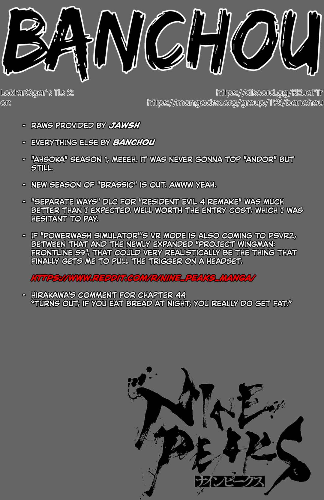 Page 1 Chapter 44 Nine Peaks
