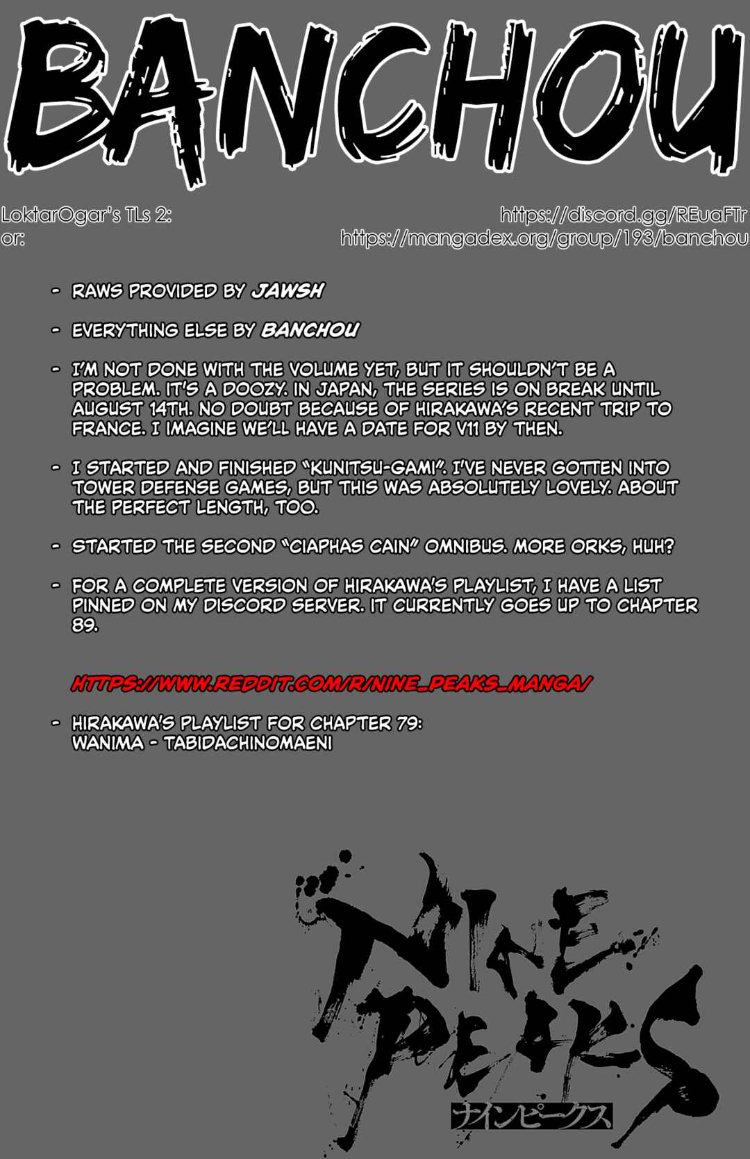 Page 1 Chapter 79 Nine Peaks
