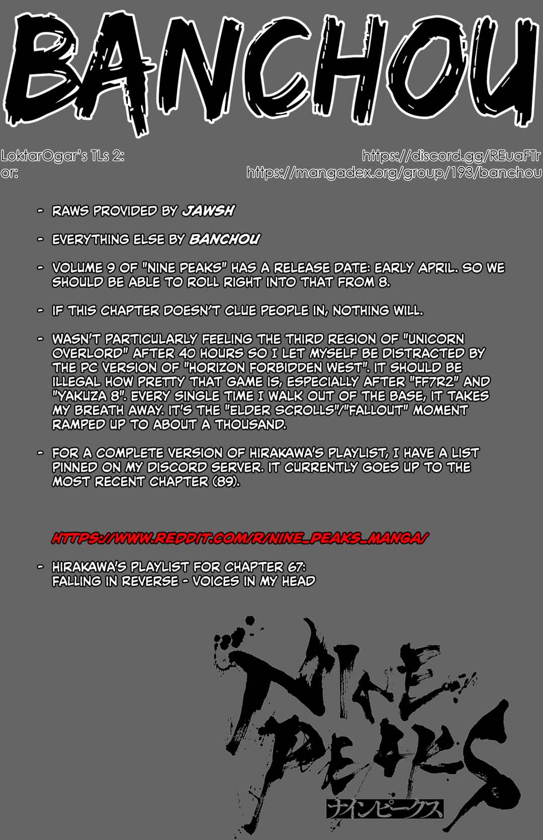 Page 1 Chapter 67 Nine Peaks