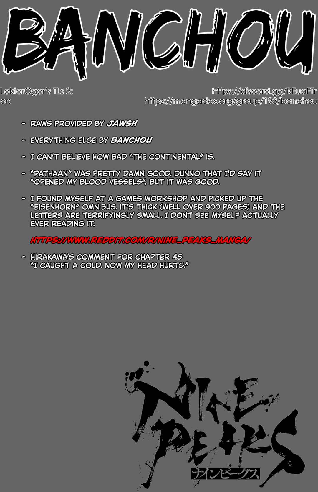 Page 1 Chapter 45 Nine Peaks