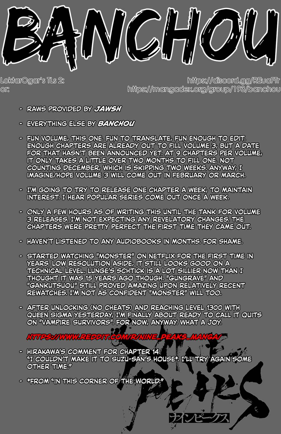 Page 1 Chapter 14 Nine Peaks