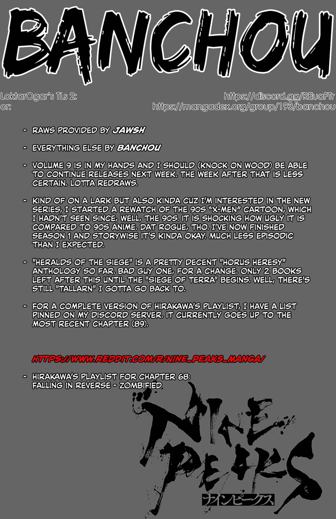 Page 1 Chapter 68 Nine Peaks