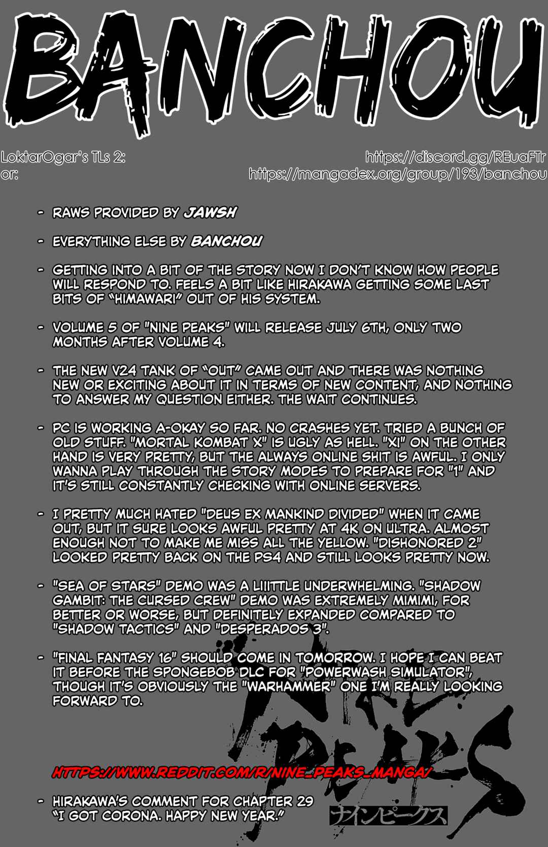 Page 1 Chapter 29 Nine Peaks
