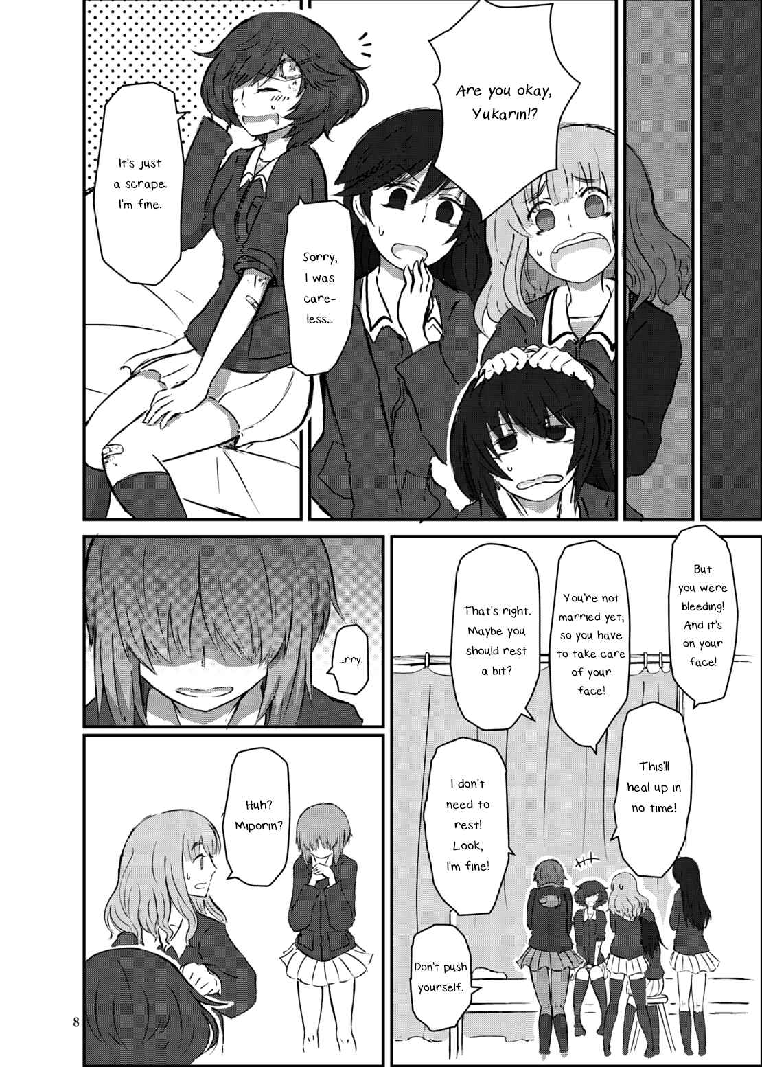 Page 8 Chapter Unknown_c5d7 GIRLS und PANZER - Bouhatei wa Takaku Moroi (Doujinshi)