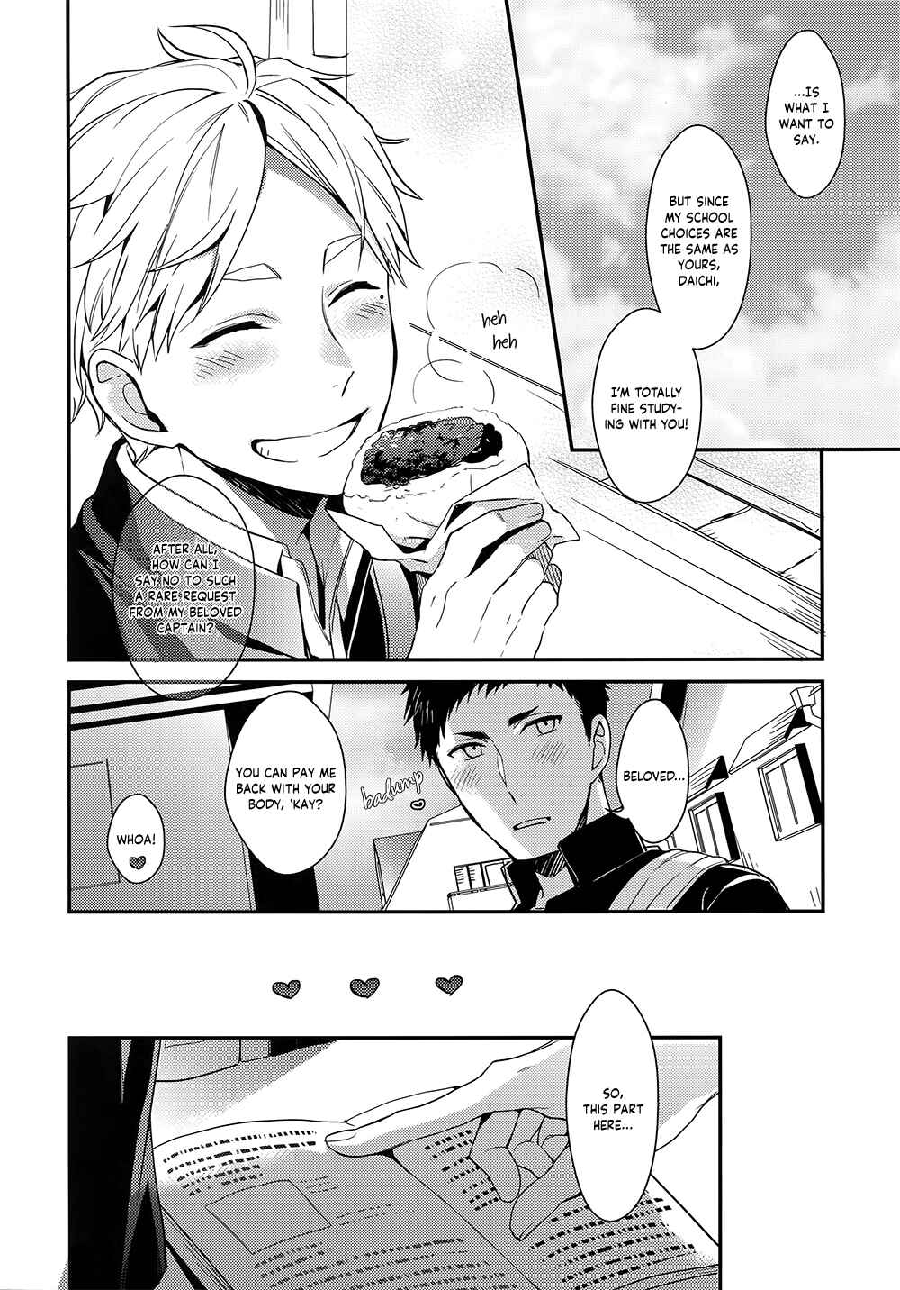 Page 14 Chapter Unknown_a5a9 Haikyu!! - Shushoutachi no Naishogoto: Okawari (Doujinshi)