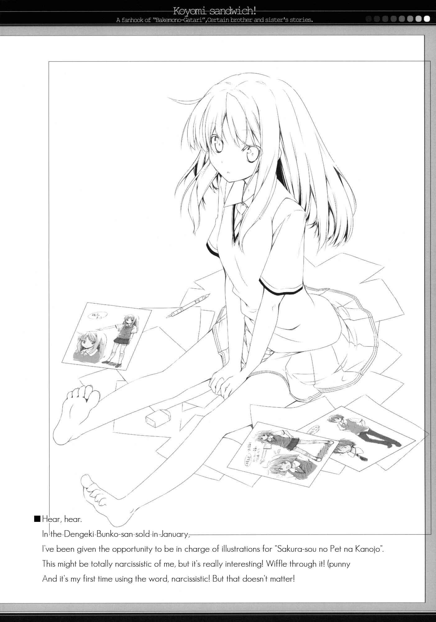 Page 28 Chapter Unknown_0419 Bakemonogatari - Koyomi Sandwich! (Doujinshi)
