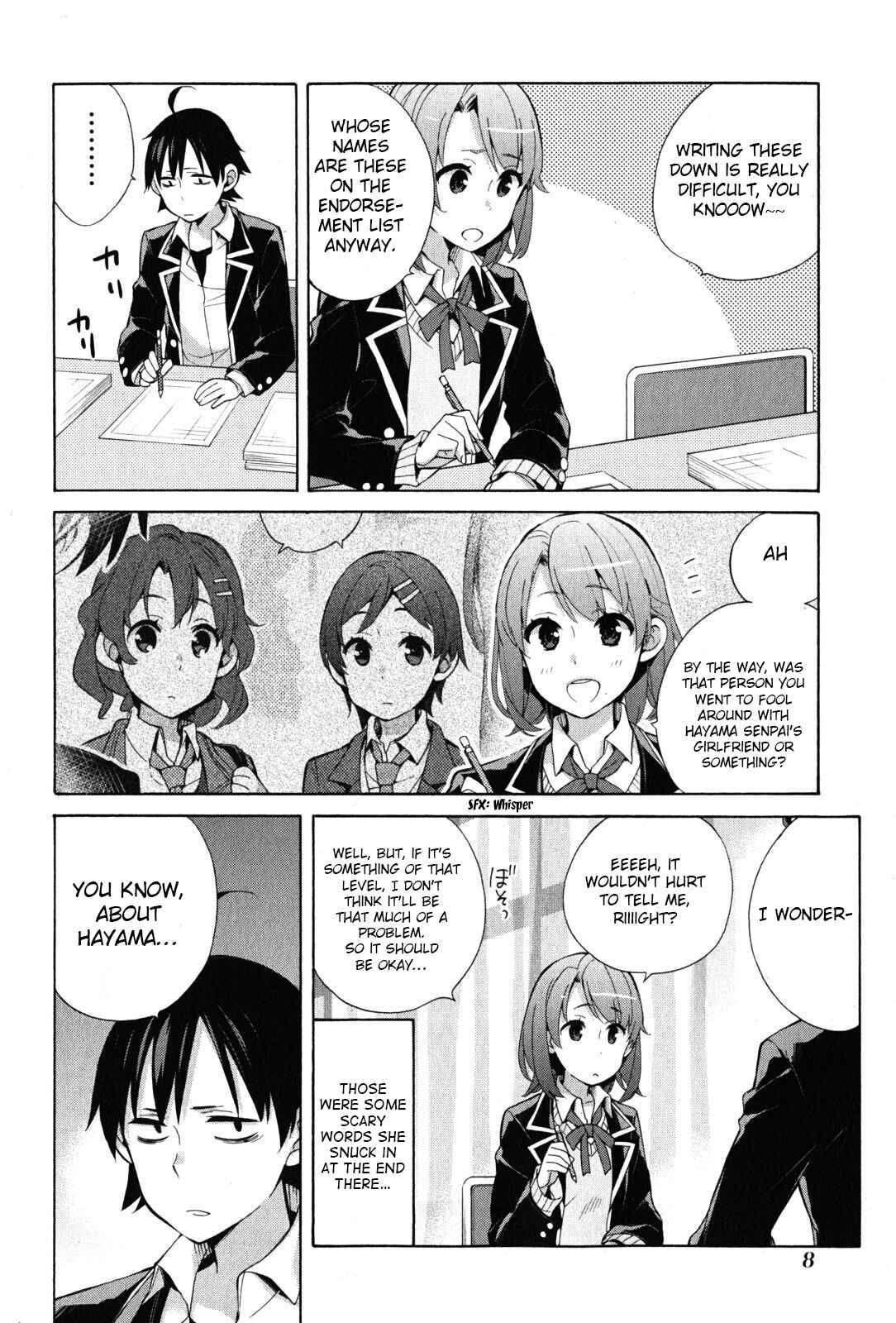 Page 11 Chapter 34 Yahari Ore no Seishun Love Come wa Machigatteiru.: Monologue