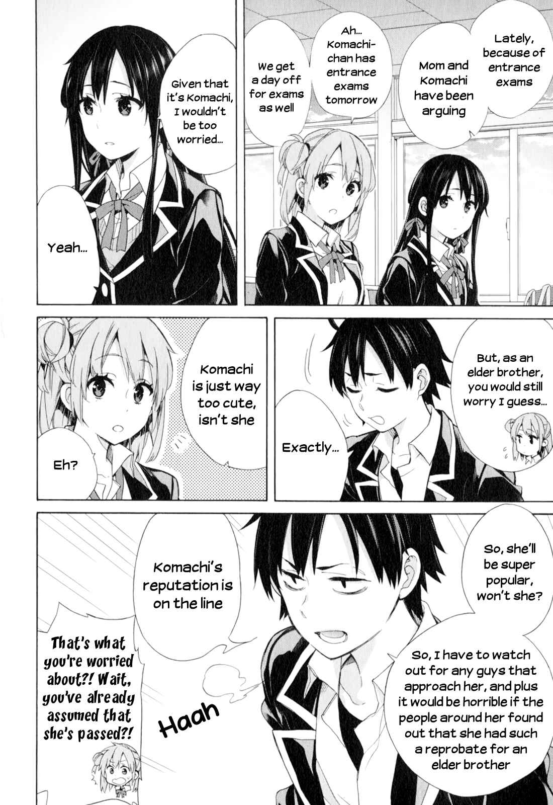Page 4 Chapter 56 Yahari Ore no Seishun Love Come wa Machigatteiru.: Monologue