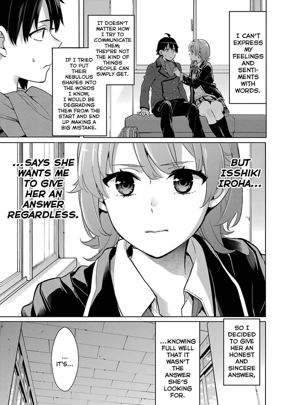 Page 13 Chapter 77 Yahari Ore no Seishun Love Come wa Machigatteiru.: Monologue