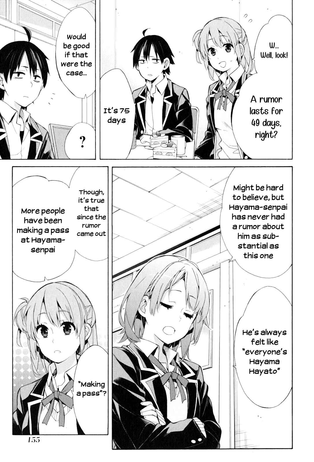 Page 5 Chapter 48 Yahari Ore no Seishun Love Come wa Machigatteiru.: Monologue