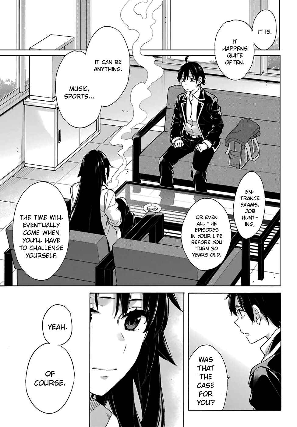 Page 9 Chapter 76 Yahari Ore no Seishun Love Come wa Machigatteiru.: Monologue