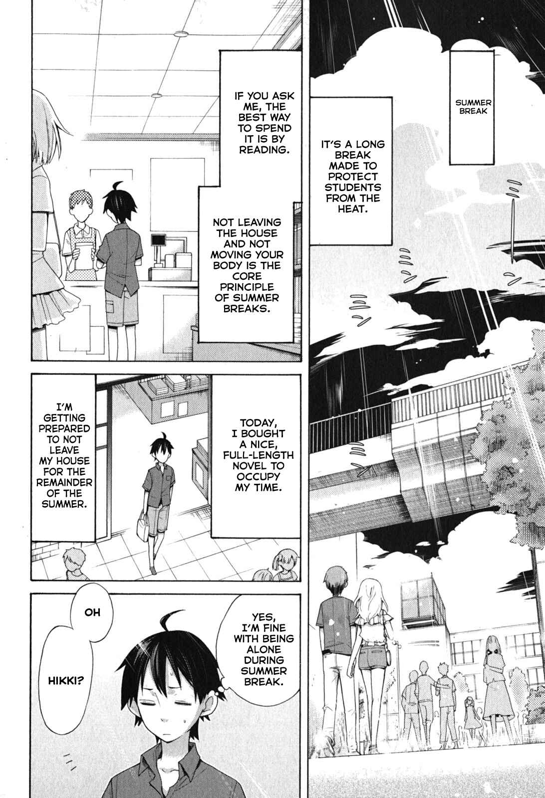 Page 3 Chapter 33.5 Yahari Ore no Seishun Love Come wa Machigatteiru.: Monologue