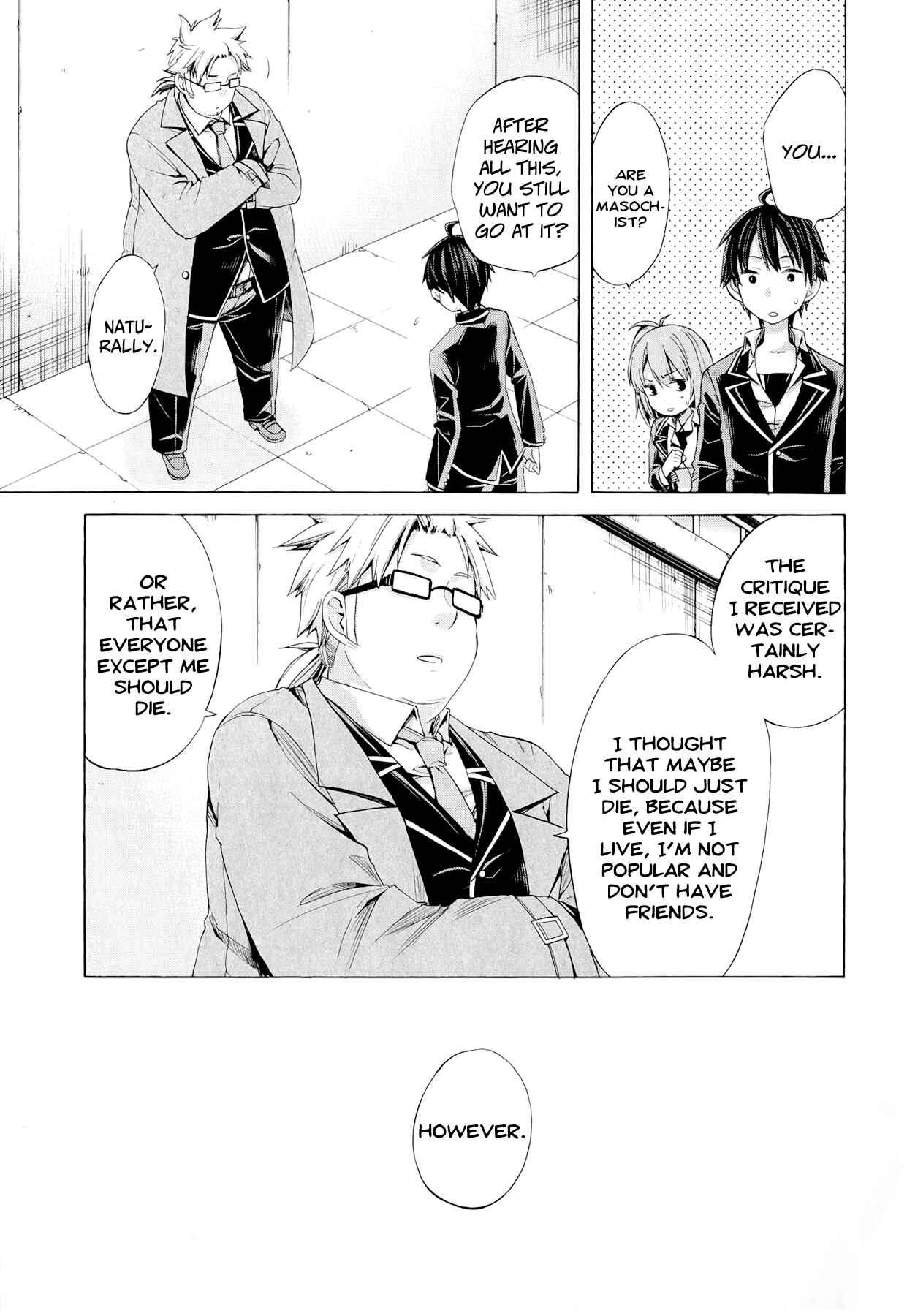 Page 29 Chapter 4 Yahari Ore no Seishun Love Come wa Machigatteiru.: Monologue