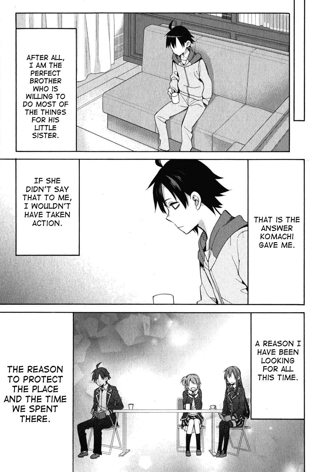 Page 39 Chapter 33 Yahari Ore no Seishun Love Come wa Machigatteiru.: Monologue