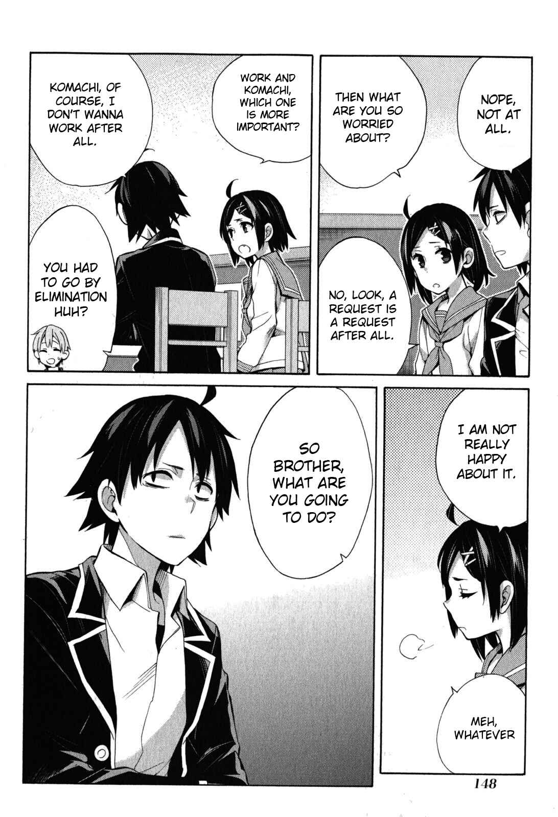 Page 52 Chapter 33 Yahari Ore no Seishun Love Come wa Machigatteiru.: Monologue
