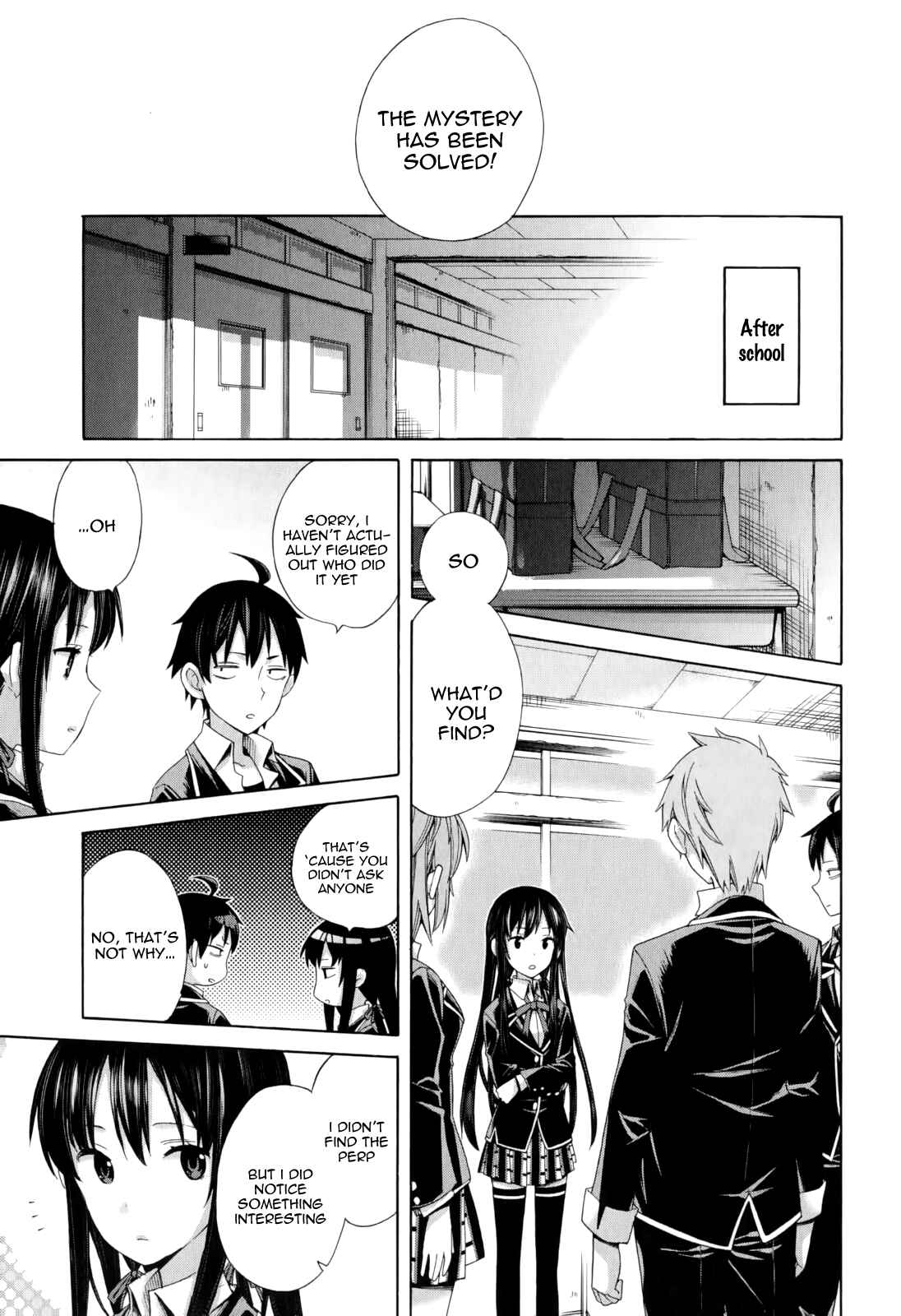 Page 23 Chapter 9 Yahari Ore no Seishun Love Come wa Machigatteiru.: Monologue