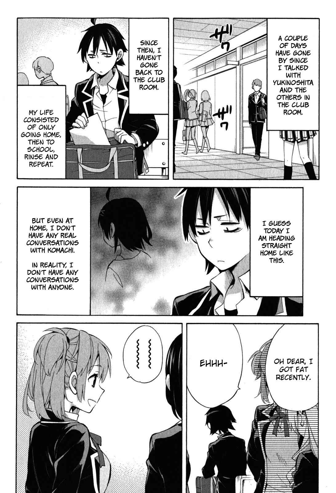 Page 3 Chapter 32 Yahari Ore no Seishun Love Come wa Machigatteiru.: Monologue
