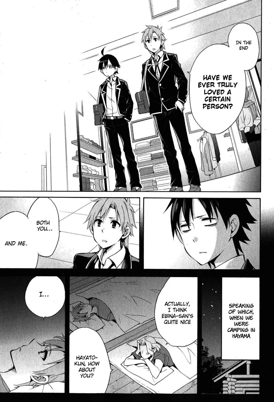 Page 30 Chapter 32 Yahari Ore no Seishun Love Come wa Machigatteiru.: Monologue
