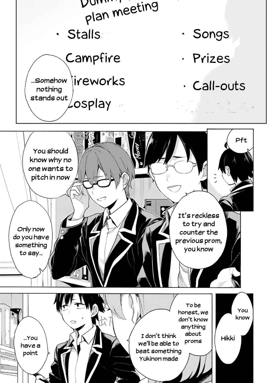 Page 28 Chapter 84 Yahari Ore no Seishun Love Come wa Machigatteiru.: Monologue