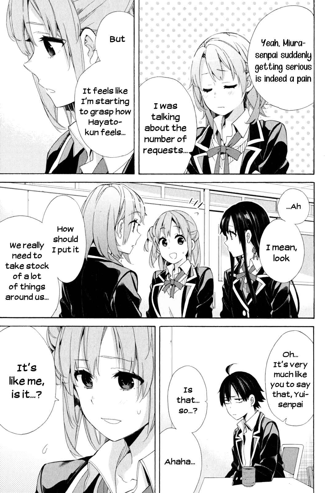 Page 11 Chapter 53 Yahari Ore no Seishun Love Come wa Machigatteiru.: Monologue