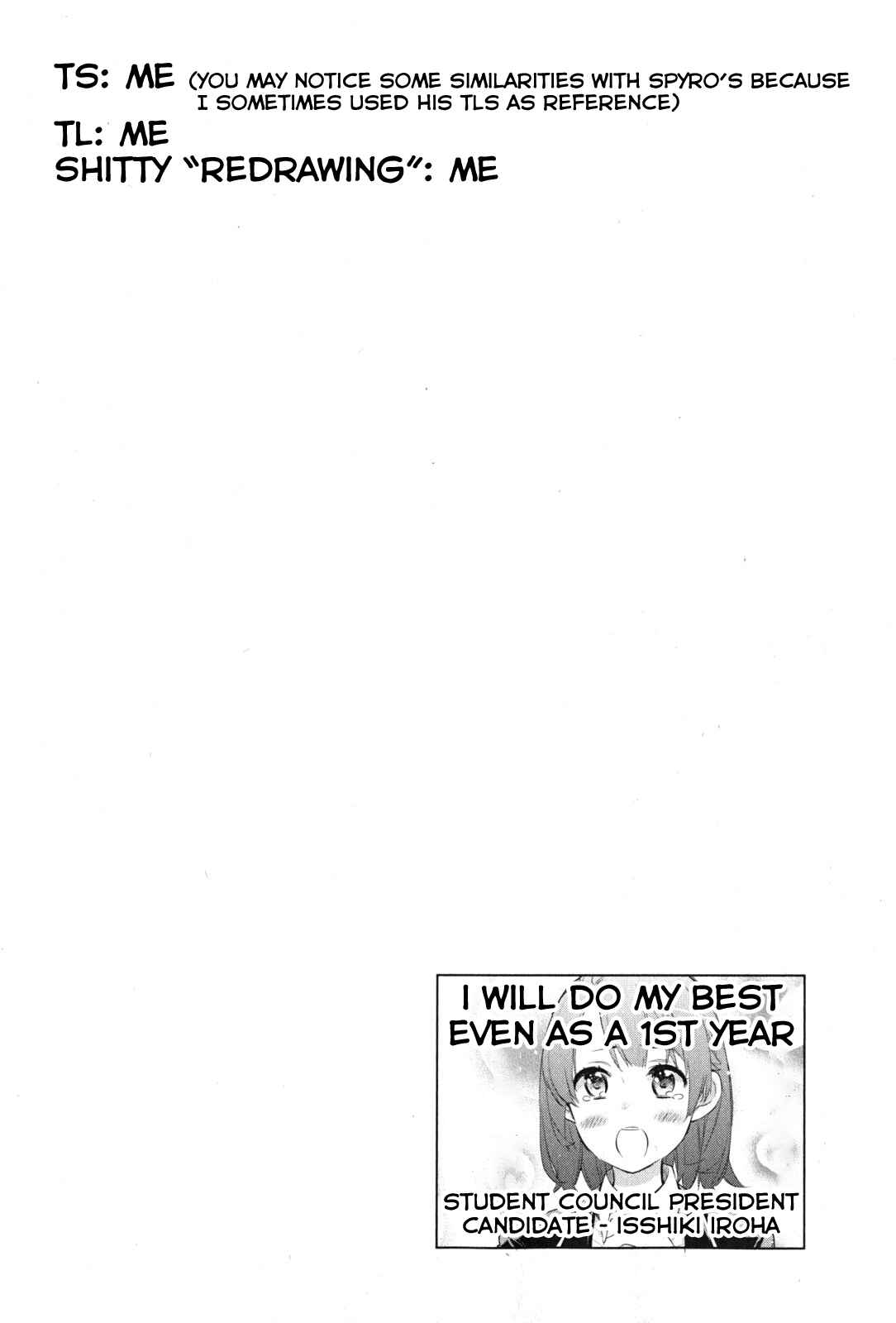 Page 1 Chapter 35 Yahari Ore no Seishun Love Come wa Machigatteiru.: Monologue