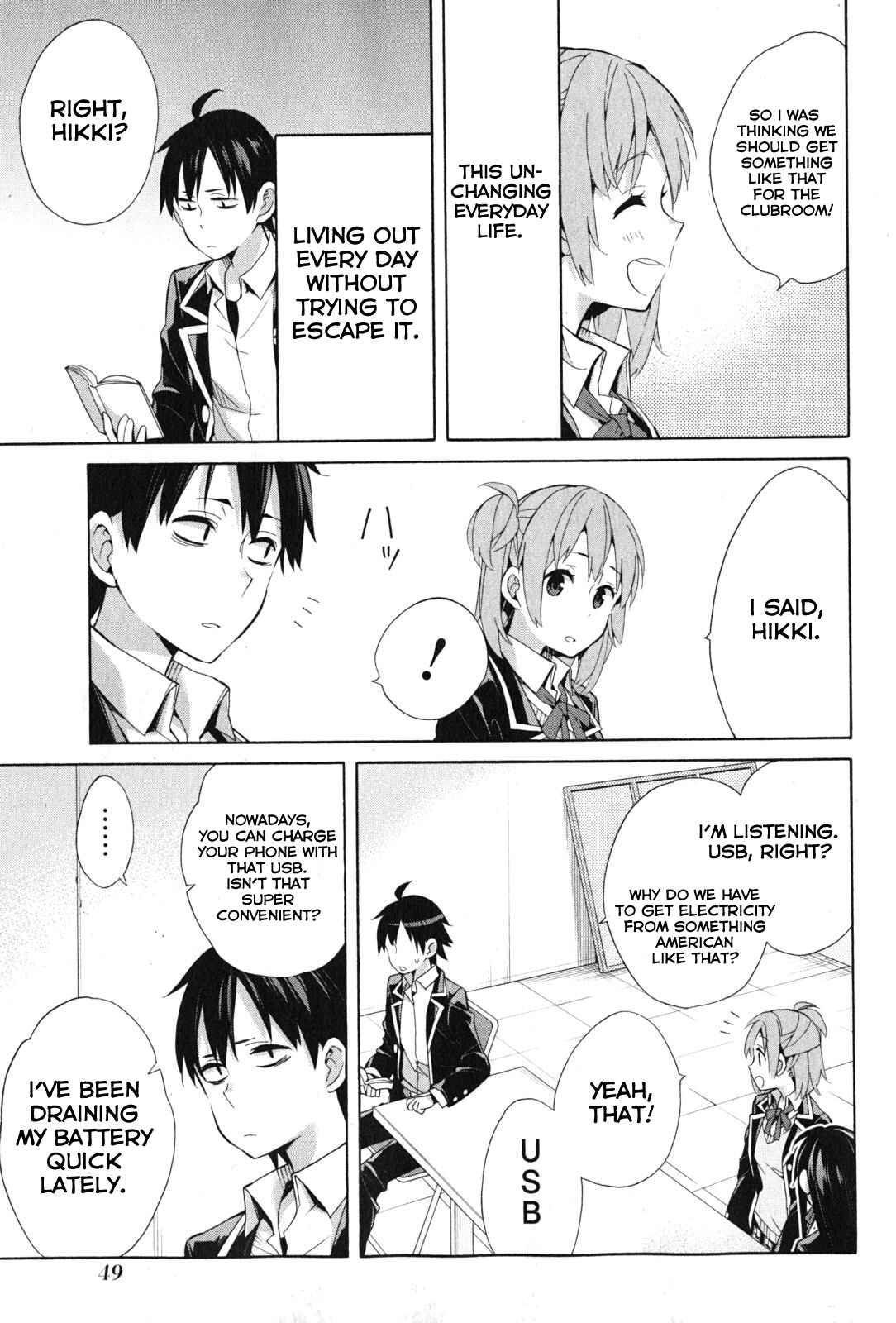 Page 3 Chapter 35 Yahari Ore no Seishun Love Come wa Machigatteiru.: Monologue