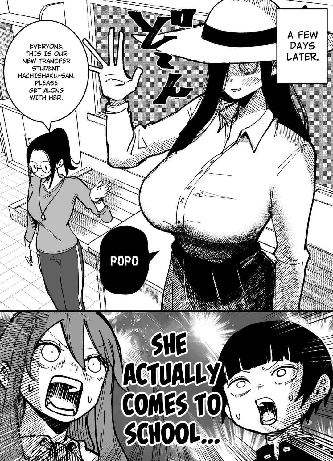 Page 3 Chapter 4 Hachishaku-sama VS Giant Woman