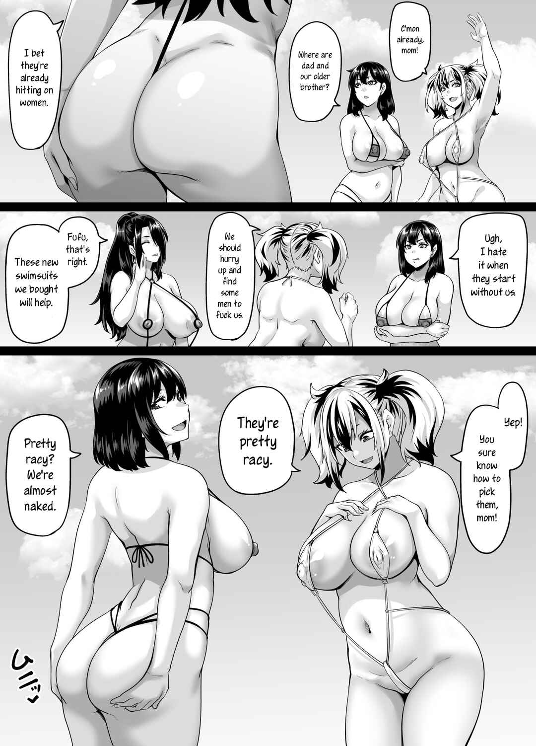 Page 3 Chapter 3 Kazoku Ryokou wa Yarimoku Beach de Sex Zanmai