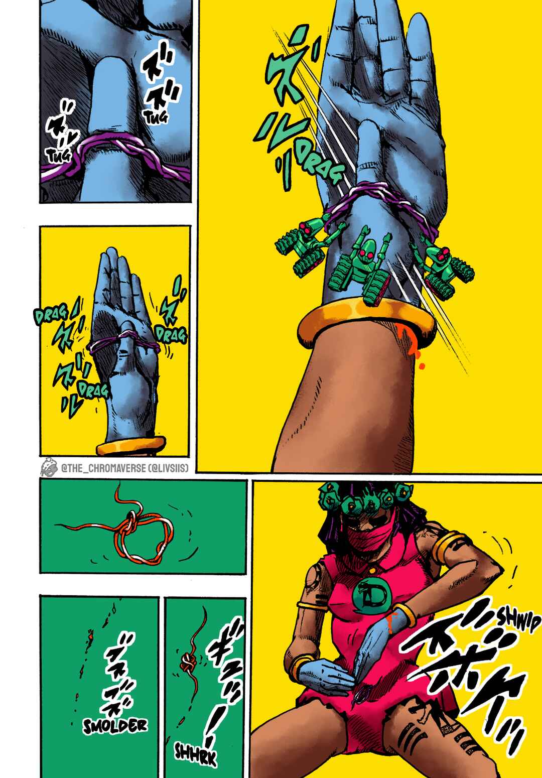 Page 13 Chapter 4 JoJos Bizarre Adventure Part 9 - The JOJOLands (Fan-Colored)