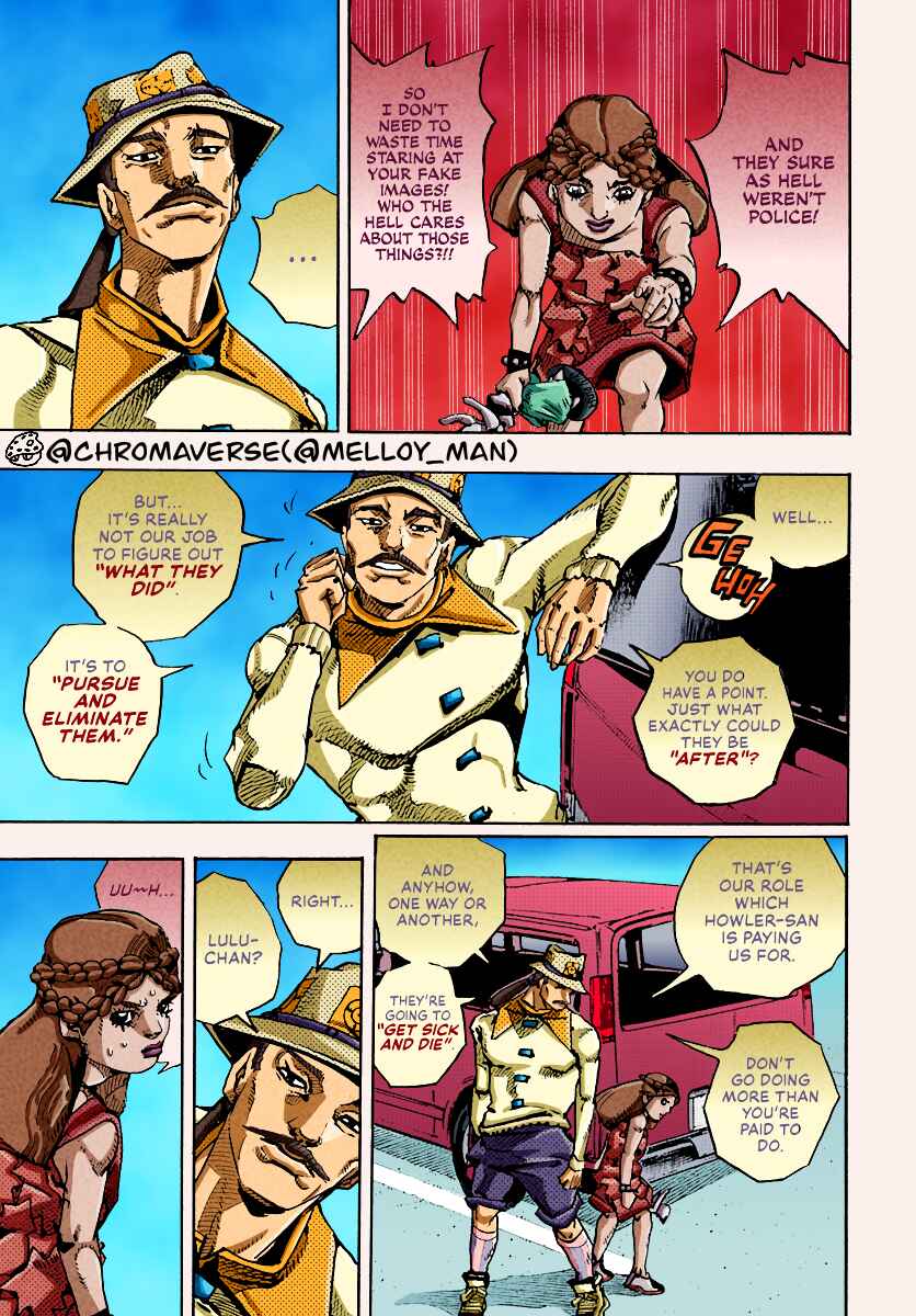 Page 19 Chapter 17 JoJos Bizarre Adventure Part 9 - The JOJOLands (Fan-Colored)
