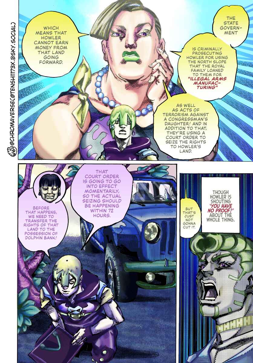 Page 10 Chapter 22 JoJos Bizarre Adventure Part 9 - The JOJOLands (Fan-Colored)