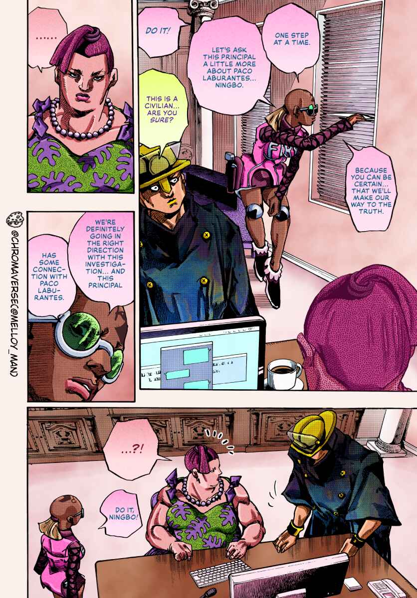 Page 32 Chapter 22 JoJos Bizarre Adventure Part 9 - The JOJOLands (Fan-Colored)