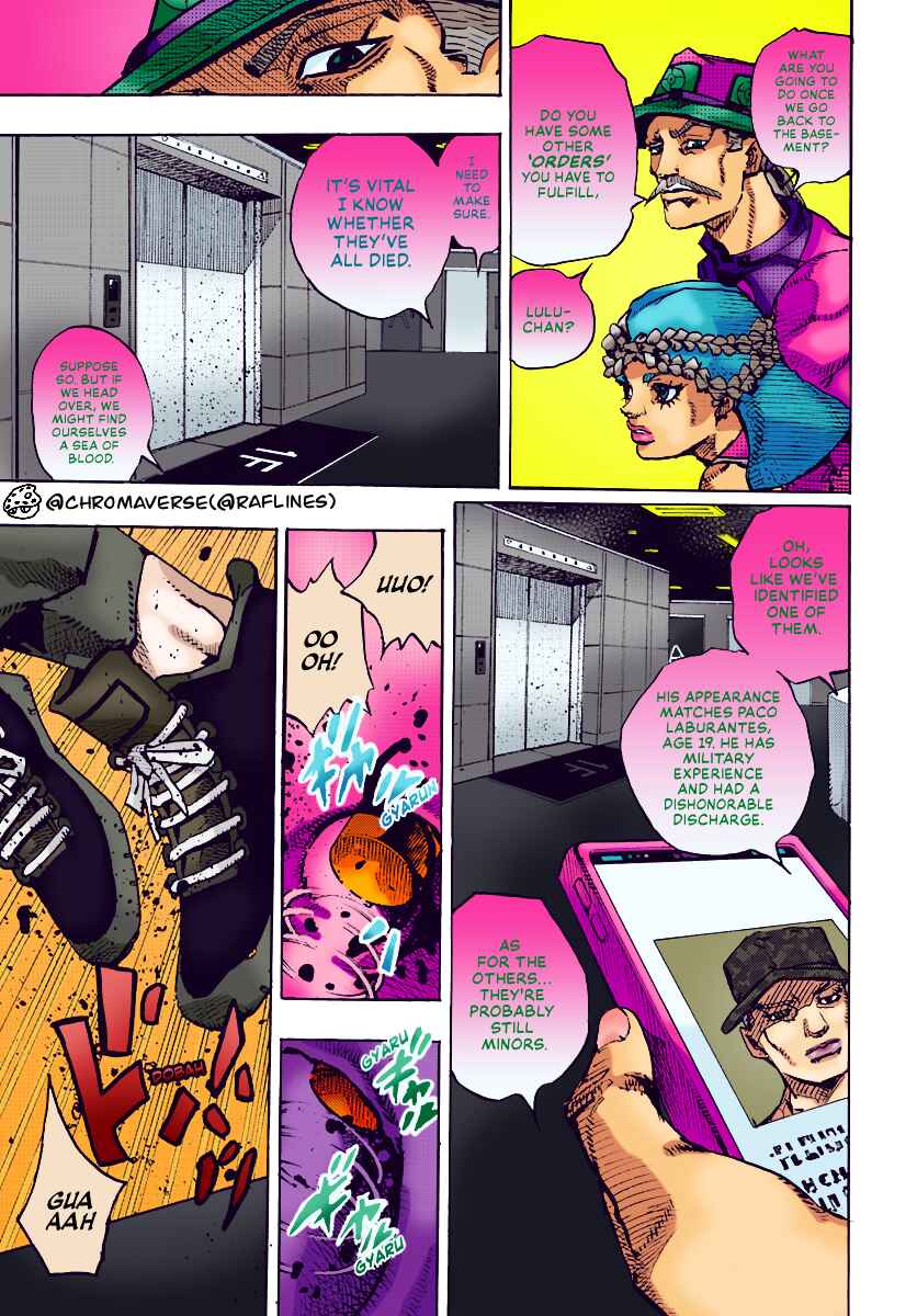 Page 7 Chapter 18 JoJos Bizarre Adventure Part 9 - The JOJOLands (Fan-Colored)