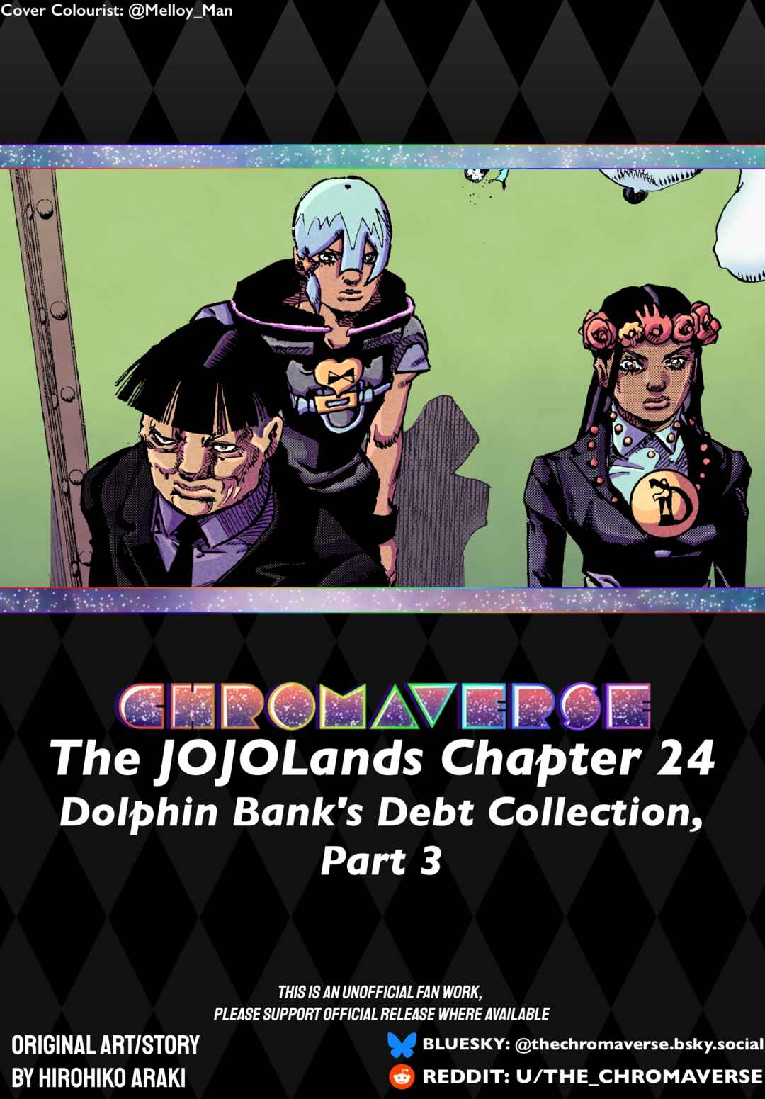 Page 1 Chapter 24 JoJos Bizarre Adventure Part 9 - The JOJOLands (Fan-Colored)