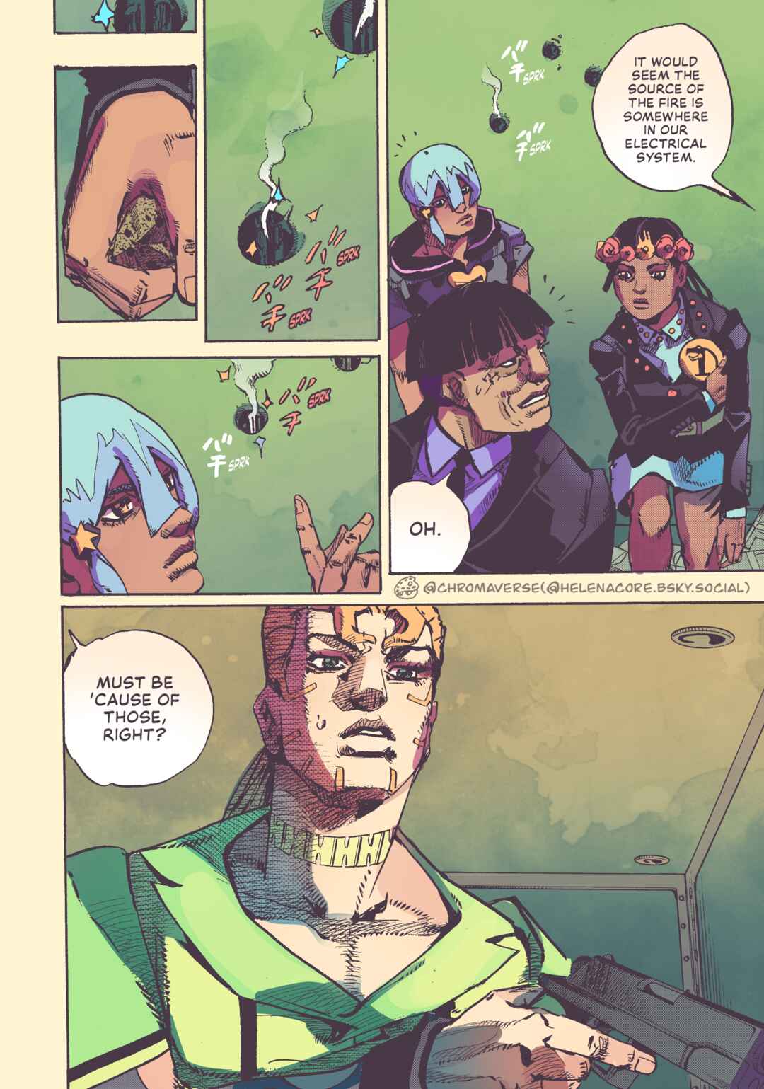 Page 21 Chapter 24 JoJos Bizarre Adventure Part 9 - The JOJOLands (Fan-Colored)